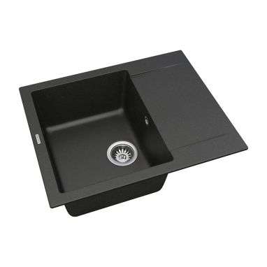 VANKOR Мойка врезная для кухни Orman оборотная black (OMP 02.61)