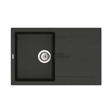VANKOR Мойка врезная для кухни Orman оборотная black (OMP 02.78)