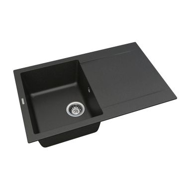 VANKOR Мойка врезная для кухни Orman оборотная black (OMP 02.78)