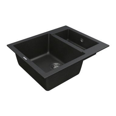 VANKOR Мойка врезная для кухни Orman без крыла black (OMP 03.61)