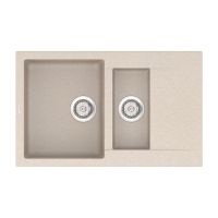 VANKOR Мойка врезная для кухни Orman оборотная beige (OMP 04.80)