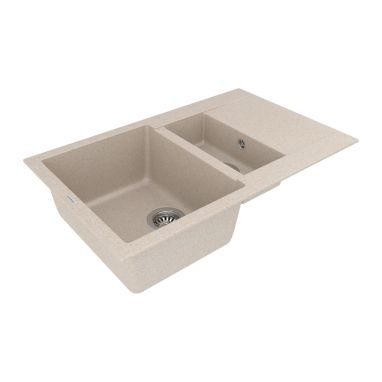 VANKOR Мойка врезная для кухни Orman оборотная beige (OMP 04.80)