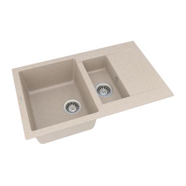 VANKOR Мойка врезная для кухни Orman оборотная beige (OMP 04.80)