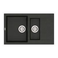 VANKOR Мойка врезная для кухни Orman оборотная black (OMP 04.80)