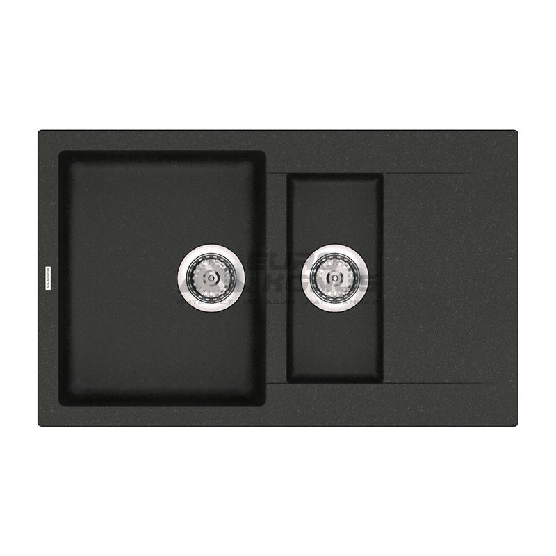 VANKOR Мойка врезная для кухни Orman оборотная black (OMP 04.80)