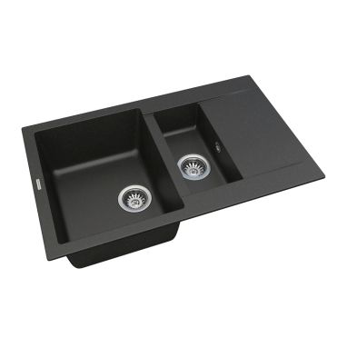 VANKOR Мойка врезная для кухни Orman оборотная black (OMP 04.80)