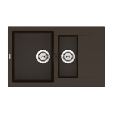 VANKOR Мойка врезная для кухни Orman оборотная chocolate (OMP 04.80)