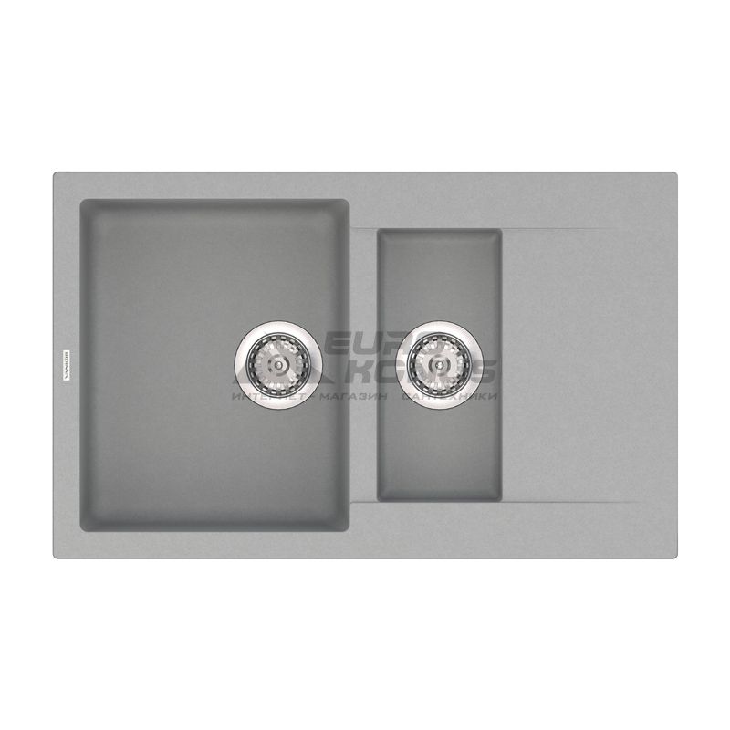 VANKOR Мойка врезная для кухни Orman оборотная gray (OMP 04.80)