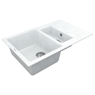 VANKOR Мойка врезная для кухни Orman оборотная White stone (OMP 04.80)
