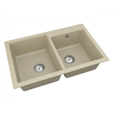 VANKOR Мойка врезная для кухни Orman без крыла beige (OMP 05.80)
