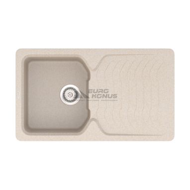 VANKOR Мойка врезная для кухни Sigma оборотная beige (SMP 02.85)