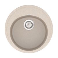 VANKOR Мойка врезная для кухни Sity без крыла beige (SMR 01.50)