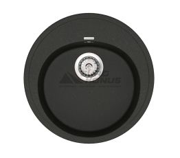 VANKOR Мойка врезная для кухни Sity без крыла black (SMR 01.50)