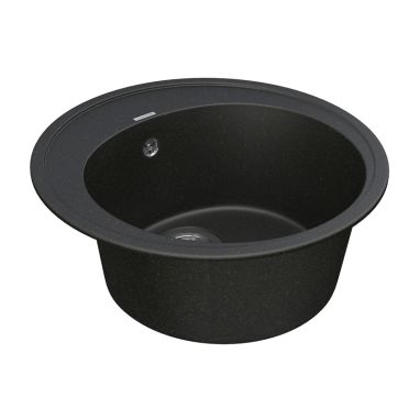 VANKOR Мойка врезная для кухни Sity без крыла black (SMR 01.50)