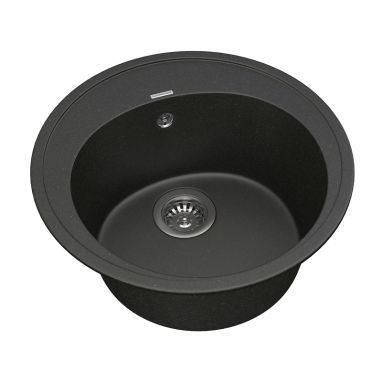 VANKOR Мойка врезная для кухни Sity без крыла black (SMR 01.50)