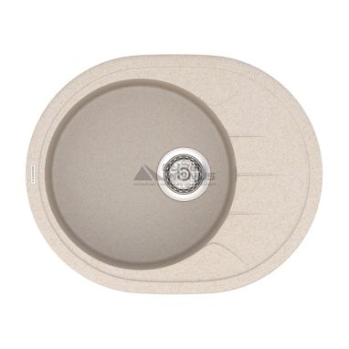 VANKOR Мойка врезная для кухни Sity оборотная beige (SMO 02.61)