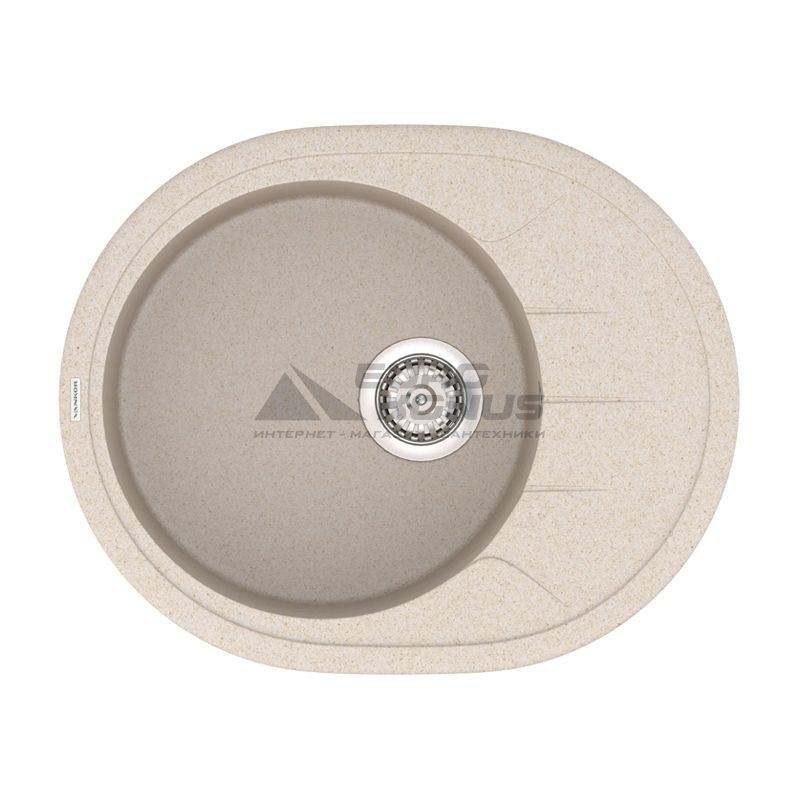 VANKOR Мойка врезная для кухни Sity оборотная beige (SMO 02.61)