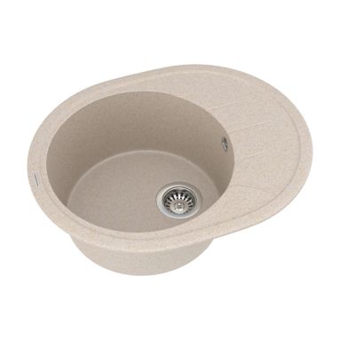 VANKOR Мойка врезная для кухни Sity оборотная beige (SMO 02.61)