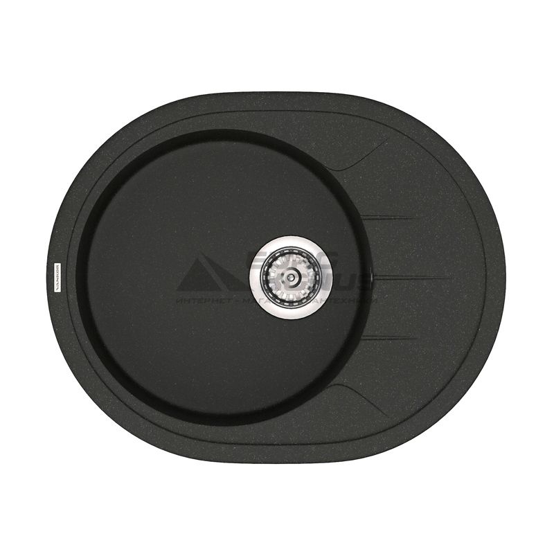 VANKOR Мойка врезная для кухни Sity оборотная black (SMO 02.61)