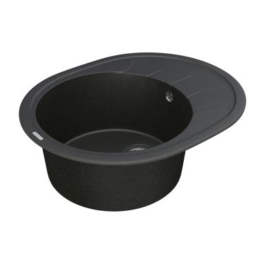 VANKOR Мойка врезная для кухни Sity оборотная black (SMO 02.61)