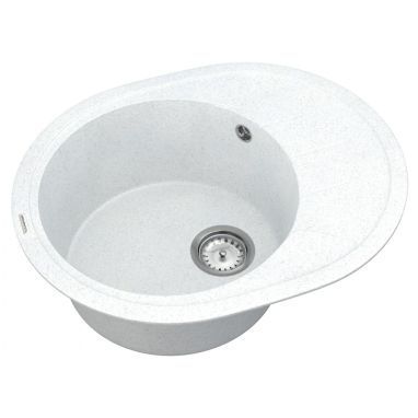 VANKOR Мойка врезная для кухни Sity оборотная White stone (SMO 02.61)