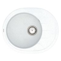 VANKOR Мойка врезная для кухни Sity оборотная White stone (SMO 02.61)