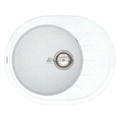 VANKOR Мойка врезная для кухни Sity оборотная White stone (SMO 02.61)
