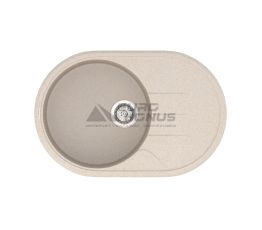 VANKOR Мойка врезная для кухни Sity оборотная beige (SMO 02.78)