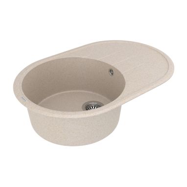 VANKOR Мойка врезная для кухни Sity оборотная beige (SMO 02.78)