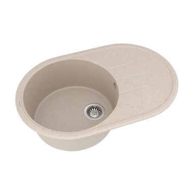 VANKOR Мойка врезная для кухни Sity оборотная beige (SMO 02.78)