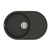 VANKOR Мойка врезная для кухни Sity оборотная black (SMO 02.78)