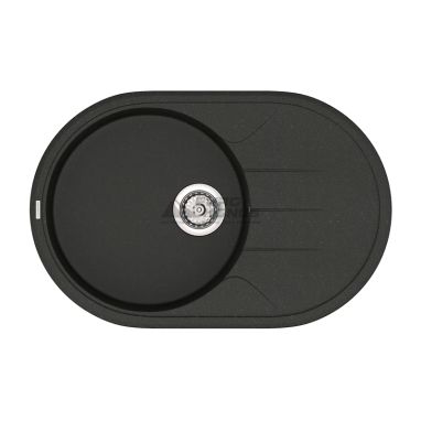 VANKOR Мойка врезная для кухни Sity оборотная black (SMO 02.78)