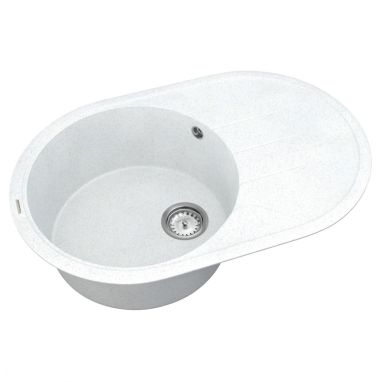 VANKOR Мойка врезная для кухни Sity оборотная White stone (SMO 02.78)