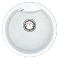 VANKOR Мойка врезная для кухни Vena без крыла White stone (VMR 01.48)