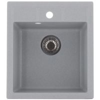 ZERIX Мойка врезная для кухни ZS-4651S-09 без крыла серый (ZX4567)