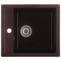 ZERIX Мойка врезная для кухни ZS-4651S-12 без крыла коричневый (ZX4568)