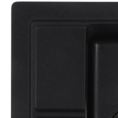 ZERIX Мойка врезная для кухни ZS-4651S-14 без крыла черный металлик (ZX4570)