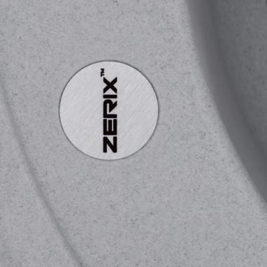 ZERIX Мойка врезная для кухни ZS-510R-09 без крыла серый (ZX4535)