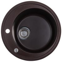 ZERIX Мойка врезная для кухни ZS-510R-12 без крыла коричневый (ZX4536)