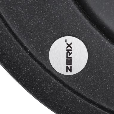 ZERIX Мойка врезная для кухни ZS-510R-13 без крыла графитный (ZX4537)