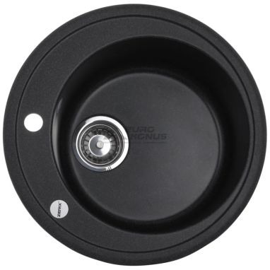 ZERIX Мойка врезная для кухни ZS-510R-13 без крыла графитный (ZX4537)