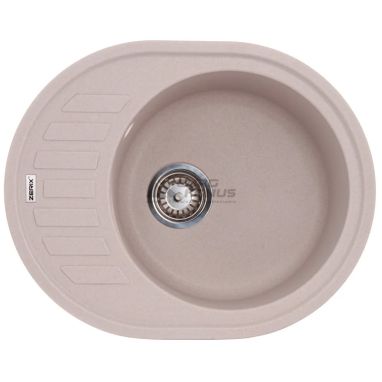 ZERIX Мойка врезная для кухни ZS-6250R-06 оборотная бежевый (ZX4549)