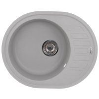 ZERIX Мойка врезная для кухни ZS-6250R-09 оборотная серый (ZX4551)