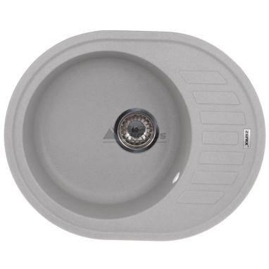 ZERIX Мойка врезная для кухни ZS-6250R-09 оборотная серый (ZX4551)