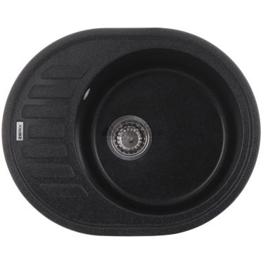 ZERIX Мойка врезная для кухни ZS-6250R-13 оборотная графитный (ZX4553)