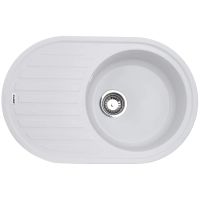 ZERIX Мойка врезная для кухни ZS-7750R-01 оборотная белый (ZX4555)