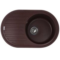 ZERIX Мойка врезная для кухни ZS-7750R-12 оборотная коричневый (ZX4560)