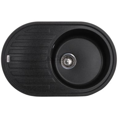 ZERIX Мойка врезная для кухни ZS-7750R-13 оборотная графитный (ZX4561)