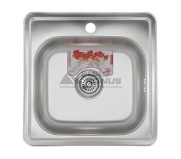 ZERIX Мийка врізна для кухні Z4848-06-160D Decor без крила декор