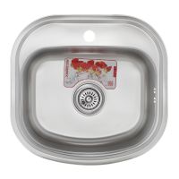 ZERIX Мойка врезная для кухни Z4947-08-180D Decor без крыла декор (ZM0560)